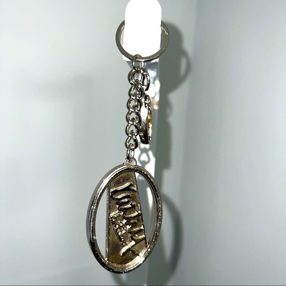 Kathy Van Zeeland Logo Keychain  Lobster Clow & Silver Oval Charm